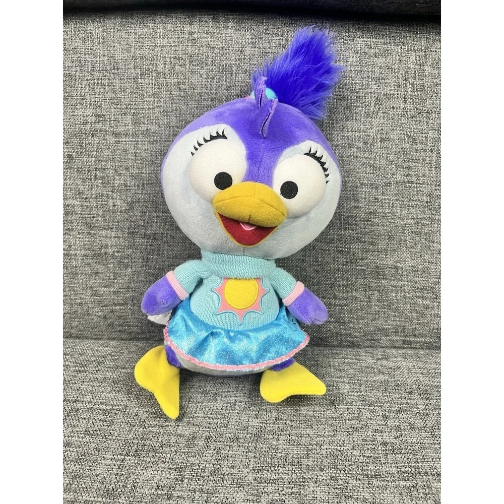 Disney Store Summer Penguin Plush Muppet Babies Stuffed Animal Toy Purple Used